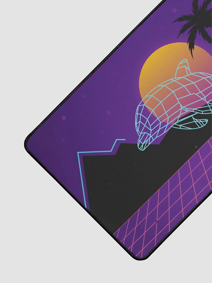 Vaporwave Dolphin Mousepad 12
