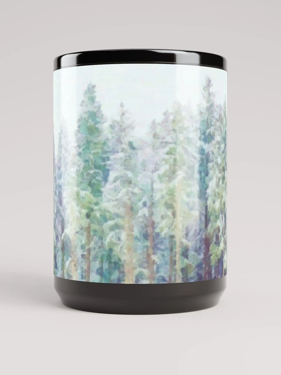Abstract Graphic | Black Coffee Mug | Illusion Treescape product image (2)