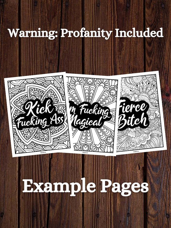 Kinda Sweet, Kinda Savage Adult Coloring Book | Profanity + Motivational Quotes product image (2)