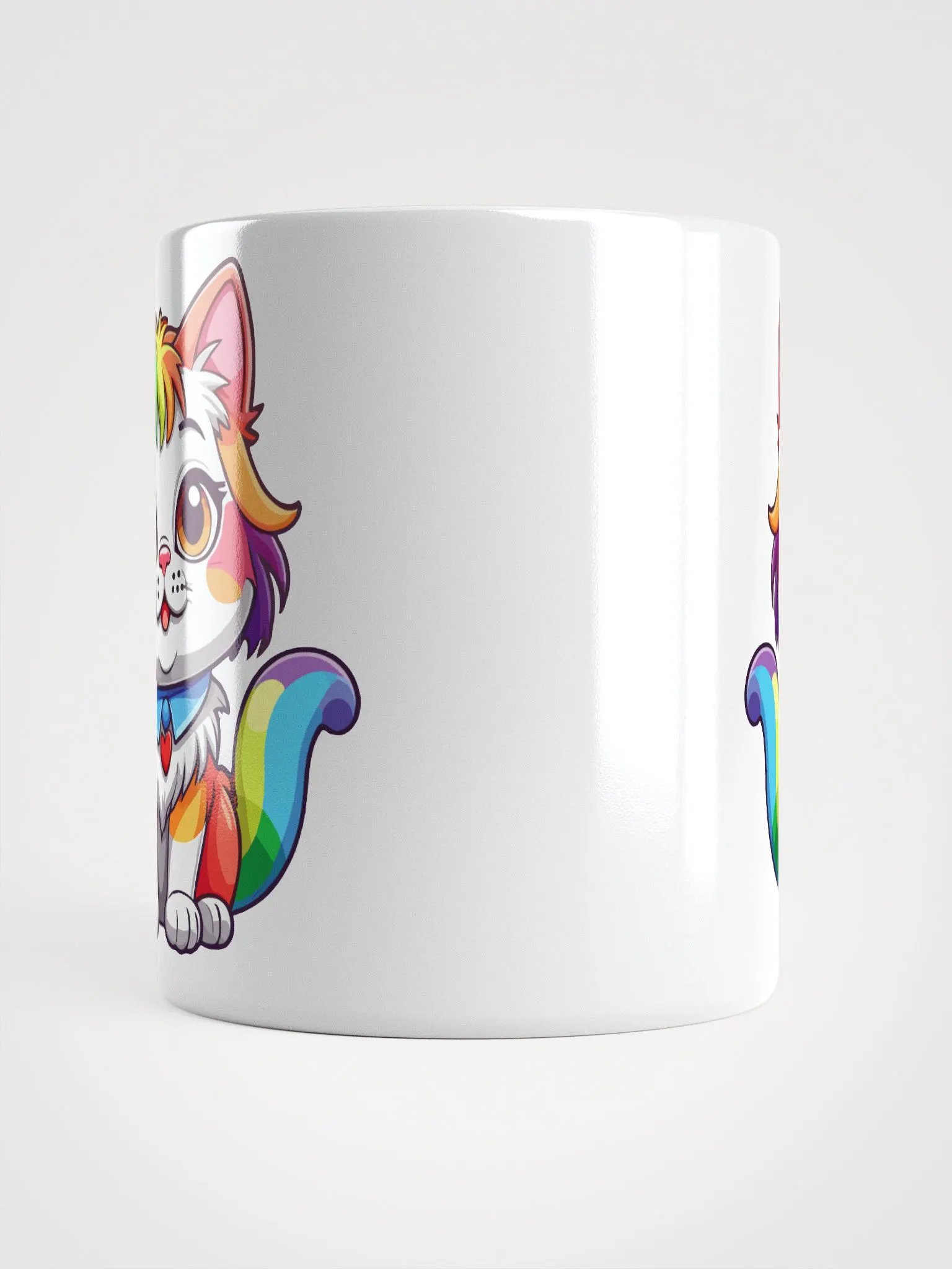 Cute Rainbow Color Cat 3 , Mug product image (9)