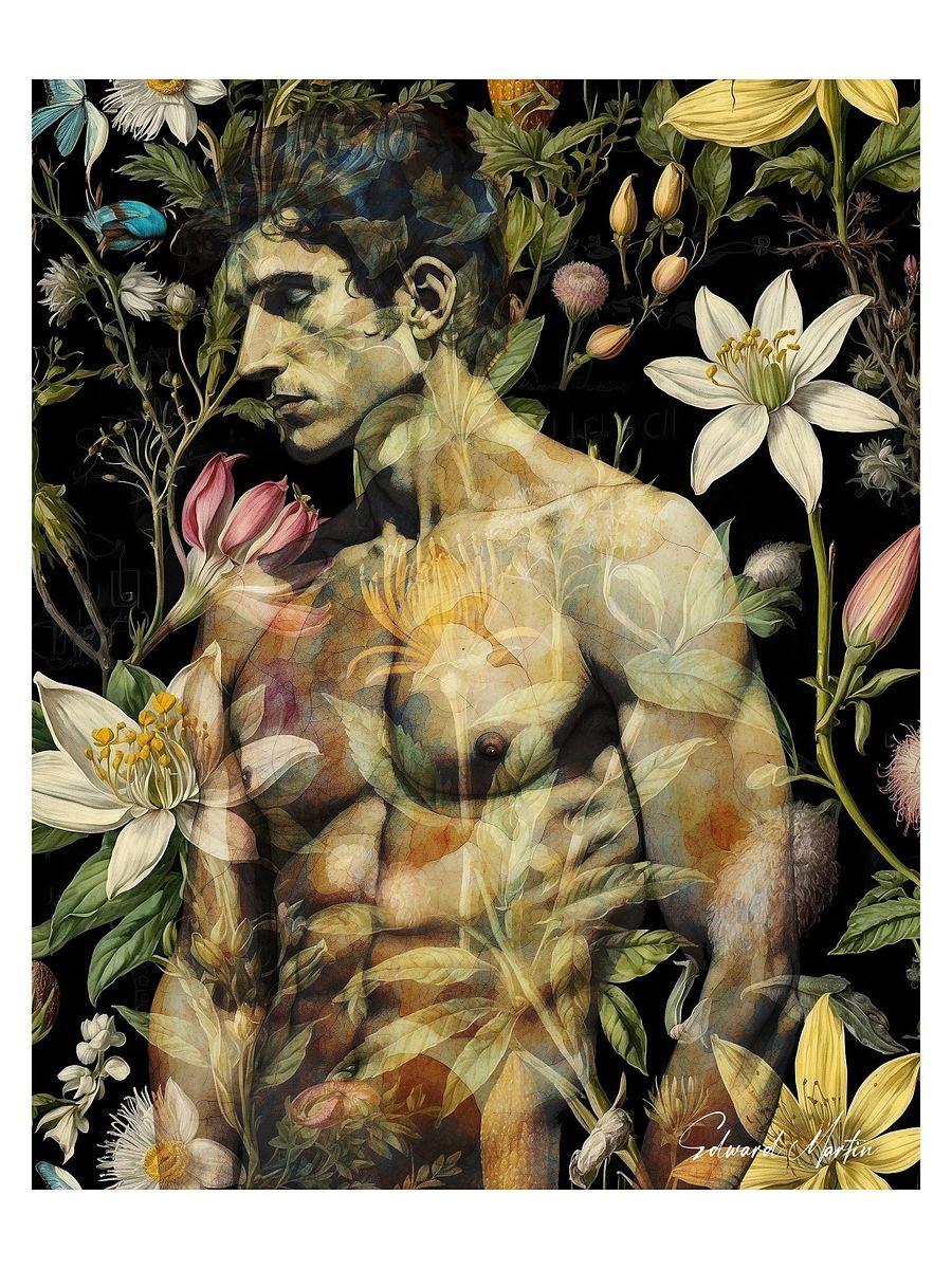 'West of Eden' by Edward Martin : Floral Fusion Matte Poster product image (21)