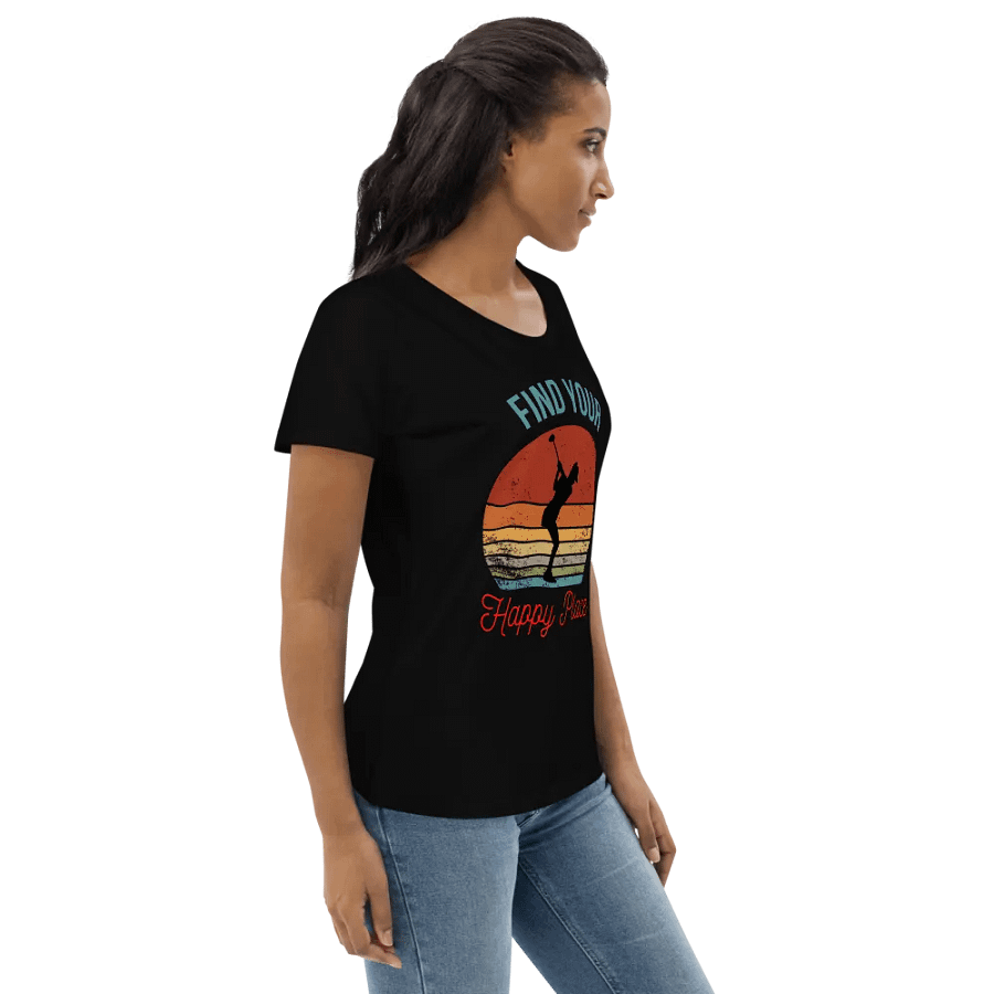 Retro Swing: Find Your Happy Place Women's Fitted Tee product image (5)