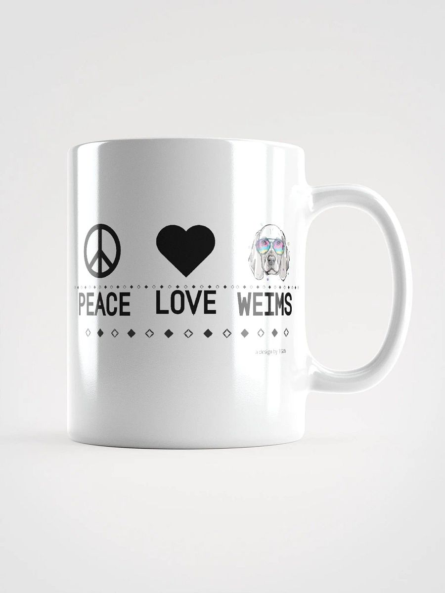 Peace Love Weims - White Glossy Mug product image (2)