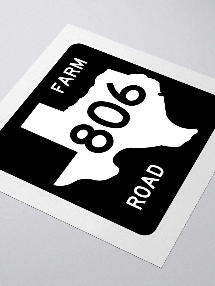 Texas Farm Road Sign FM 806 Sticker product image (3)