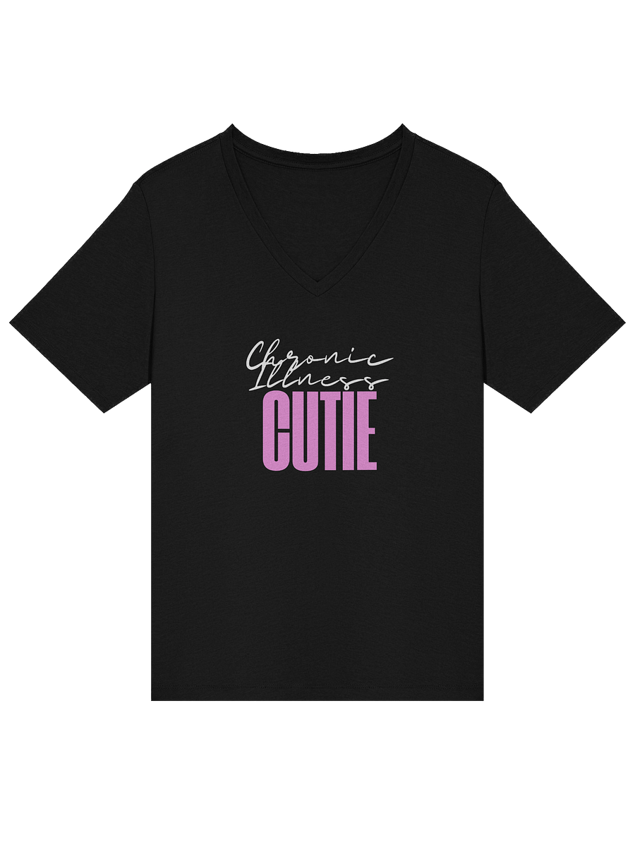 Chronic Illness Cutie vneck tee (text only) product image (16)
