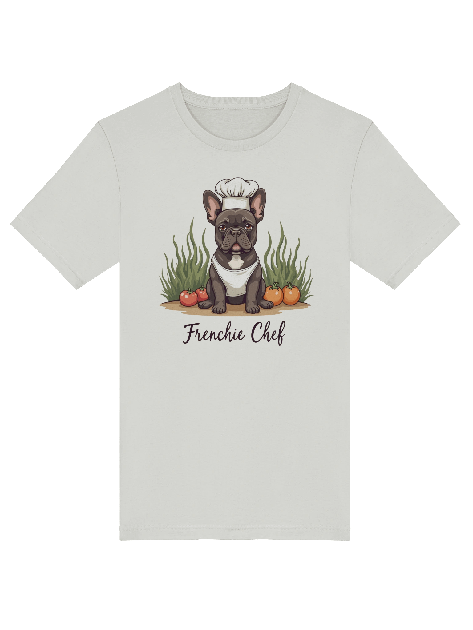 Cute French Bulldog Chef T-Shirt - Funny Frenchie Chef Hat Cooking Dog Lover Gift Shirt for Men Women Kids - Premium Cotton Bella Canvas 3001 Unisex Tee product image (6)