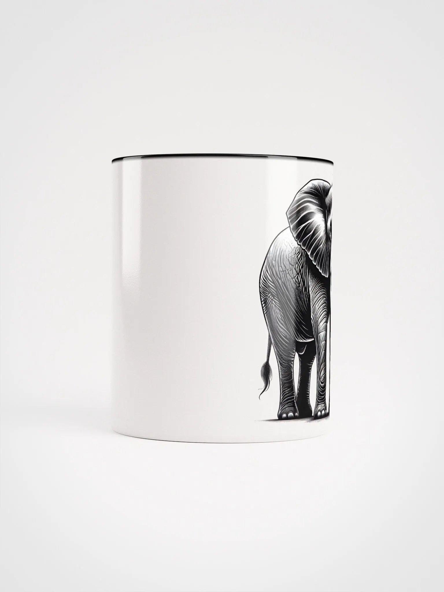 Majestic Elegant Elephant Ceramic Mug product image (4)