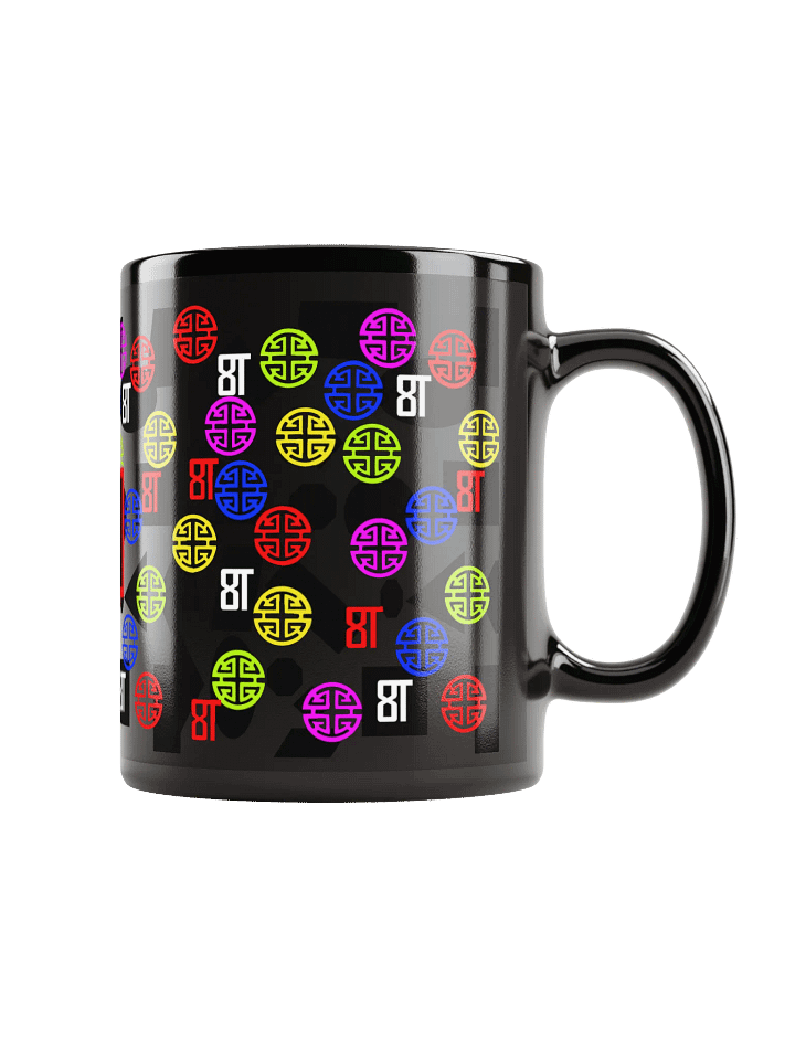8T Sips Minimal Black Glossy Mug product image (1)