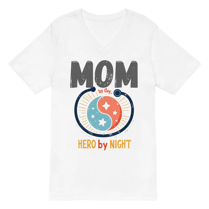 Night Hero mom V-Neck Tee product image (6)