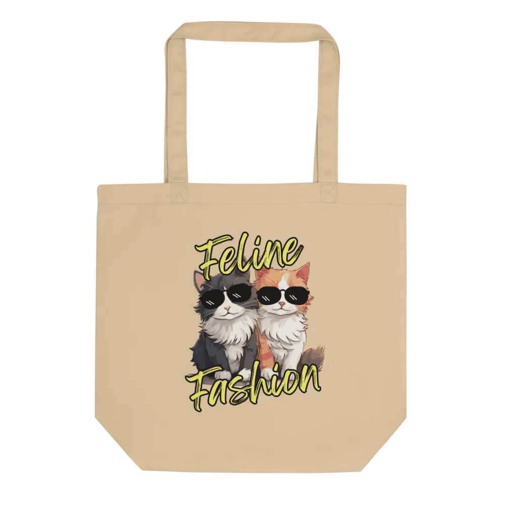 Feline Fashion Cool Cats Eco-Friendly Tote Bag product image (1)
