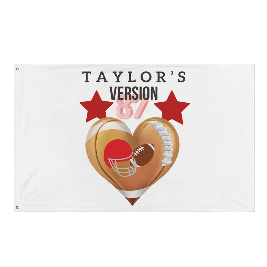 Taylor’s Version Football Flag product image (1)