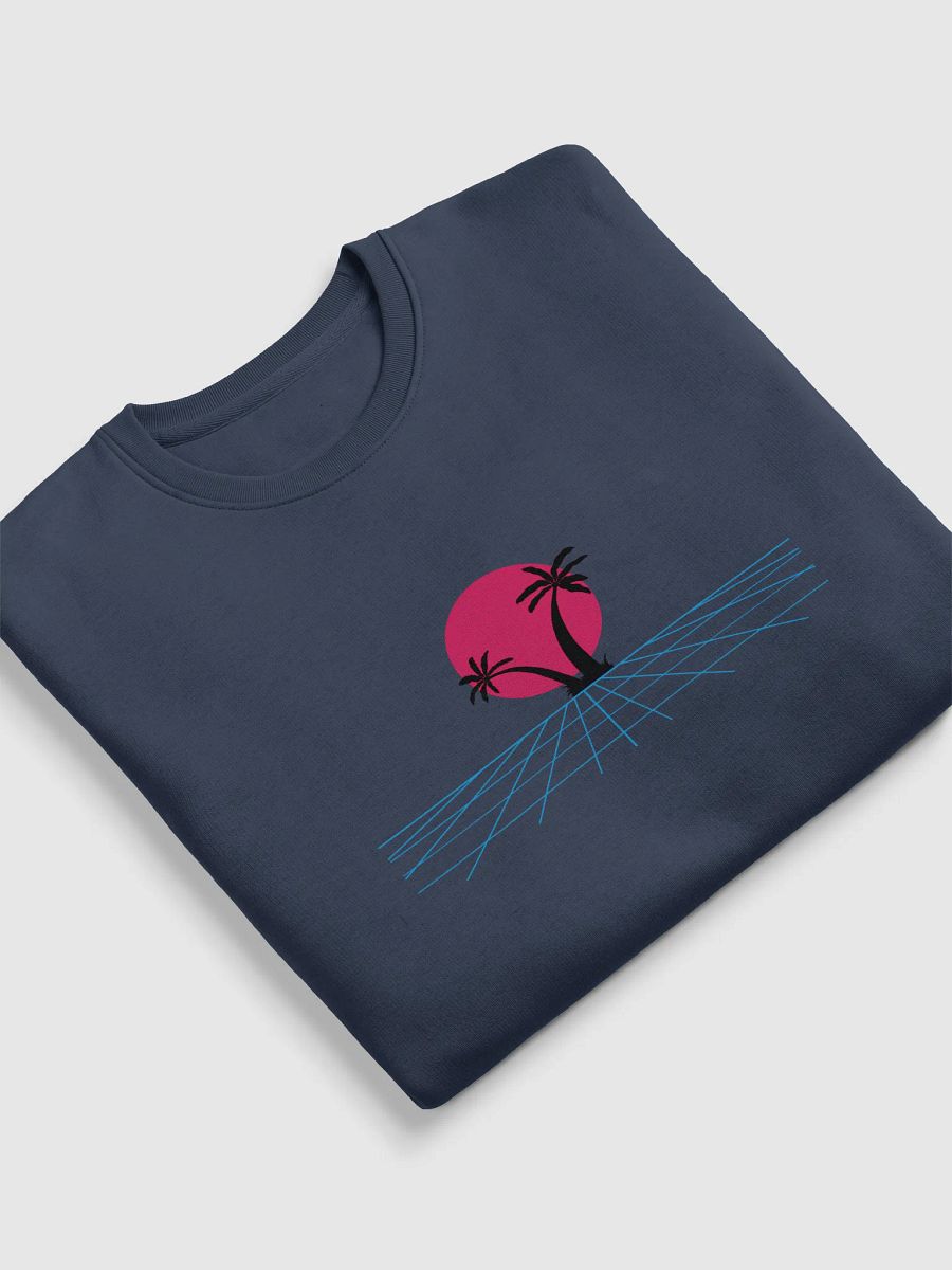 Vaporwave Palm Unisex Eco Sweatshirt product image (5)
