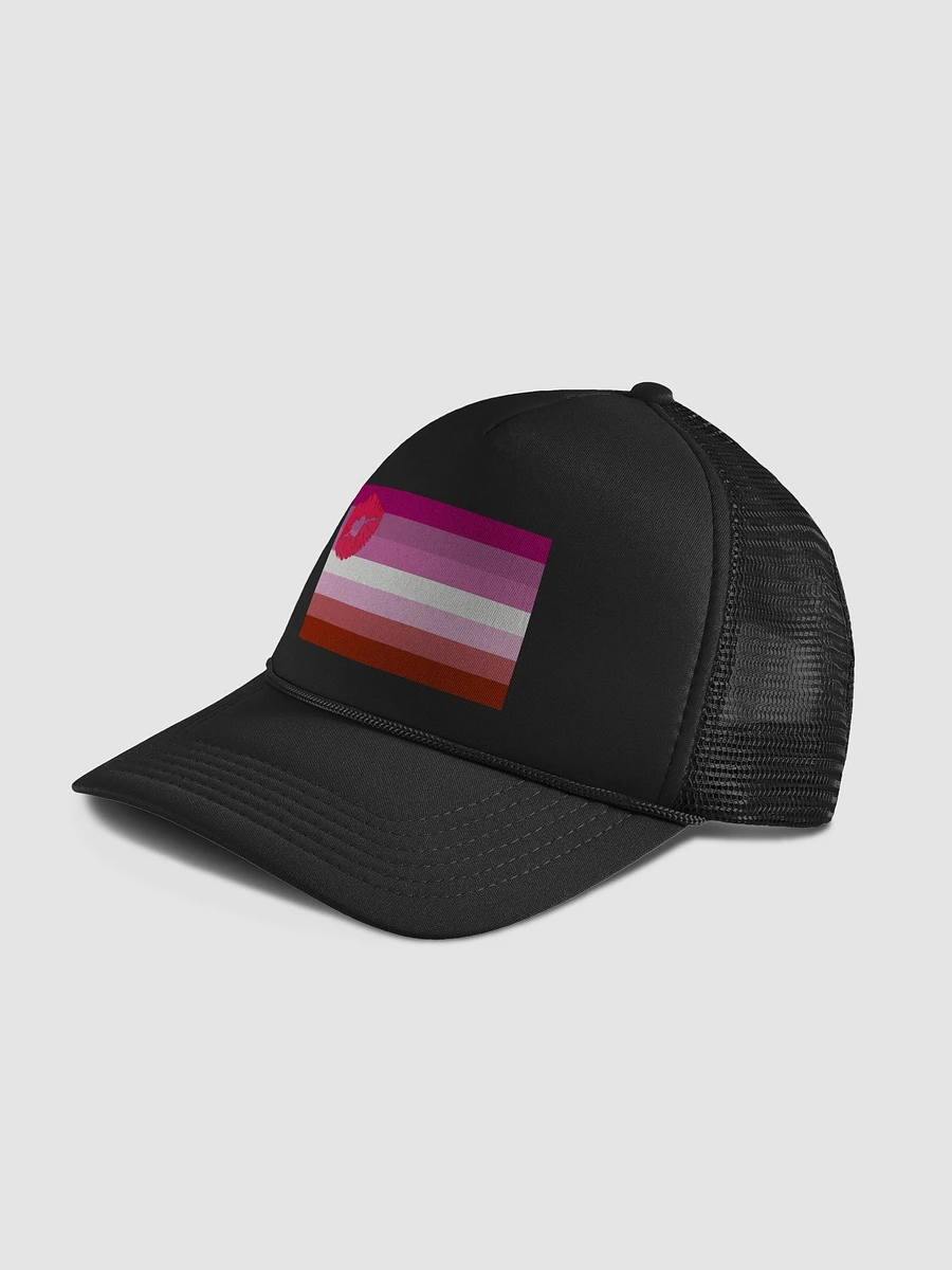 Lipstick Lesbian Pride Flag - Foam Trucker Hat product image (4)