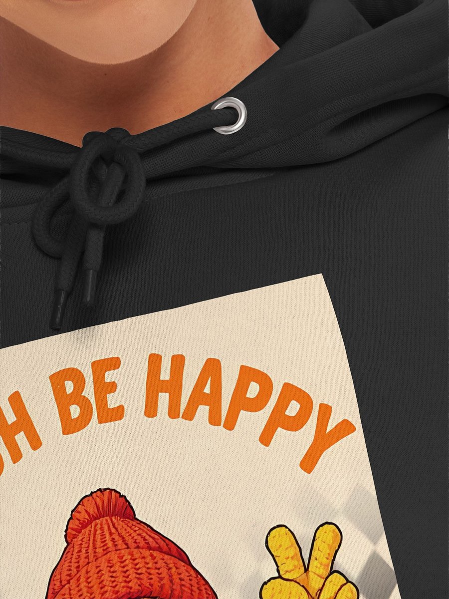 Cheerful Peace Sign Yellow Face Hoodie product image (50)