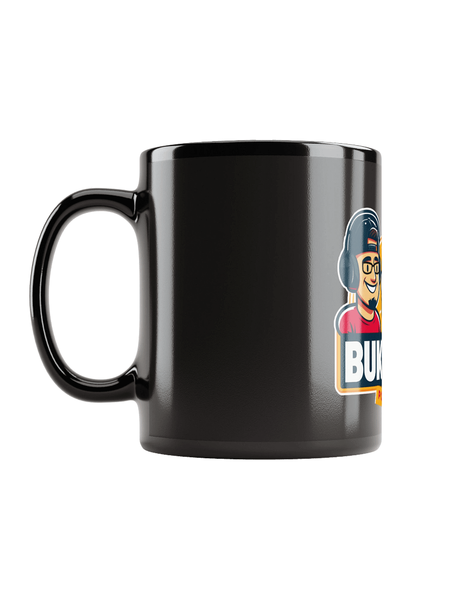Buk N Bob Podcast Logo Black Glossy Mug product image (11)
