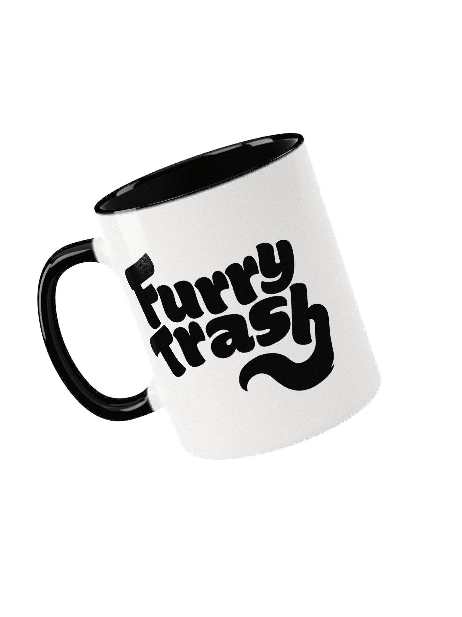 Furry Trash Mug - Bubble Logo (Black) product image (63)
