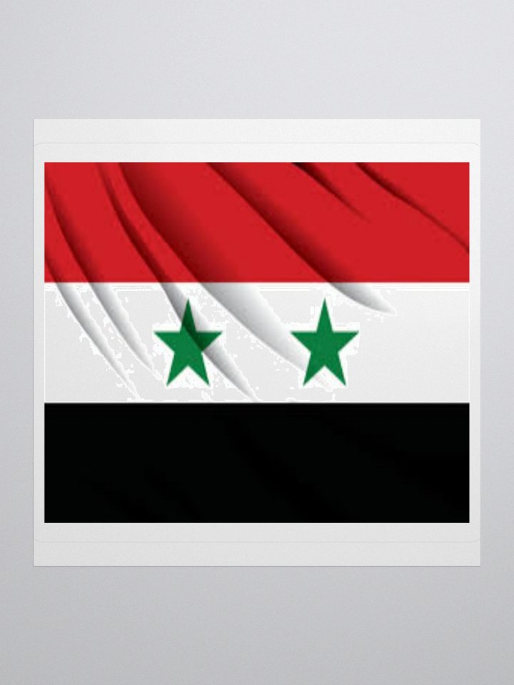 Exclusive Syria Flag Kiss-Cut Stickers - High-Quality Vinyl, Multiple Sizes product image (1)