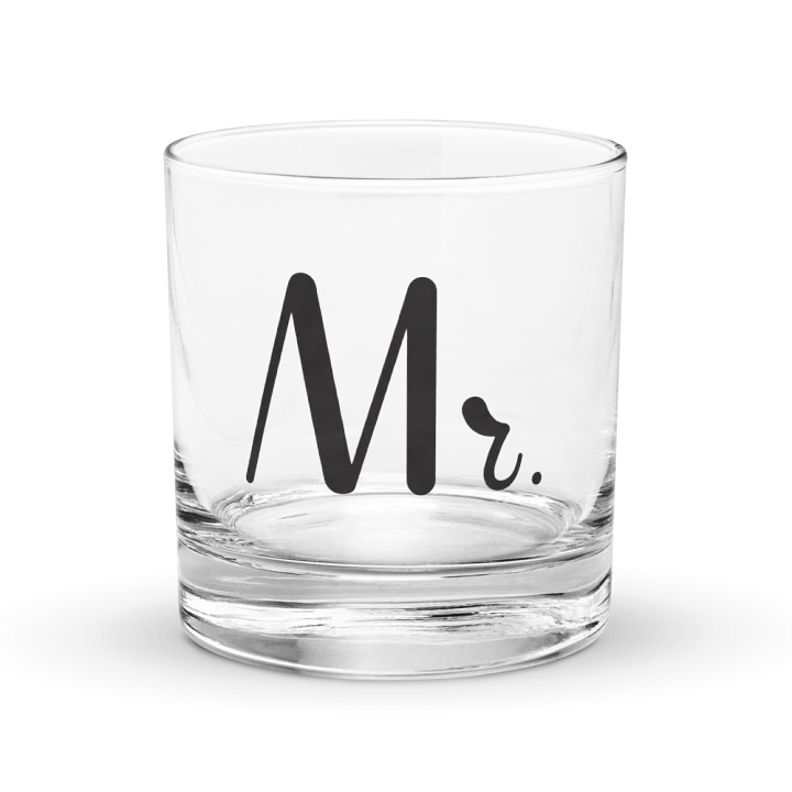 Stylish 'Mr.' Rocks Glass product image (1)