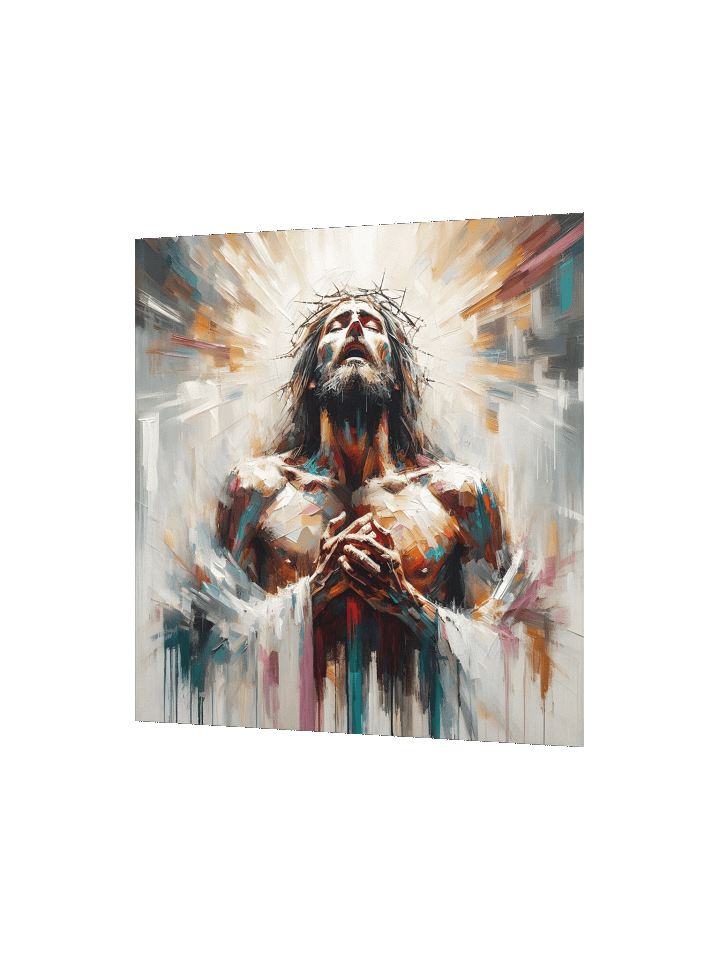 Radiant Jesus Christ Resurrection Wall Art | Modern Christ Art Canvas Print product image (6)