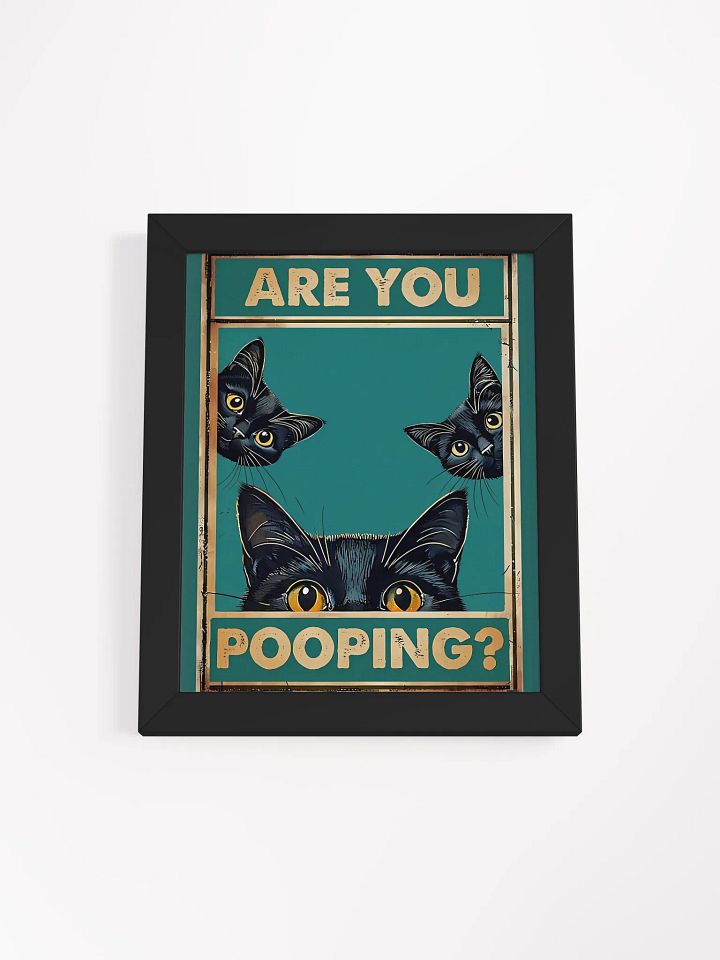 Peeking Cats Bathroom Art Print product image (2)