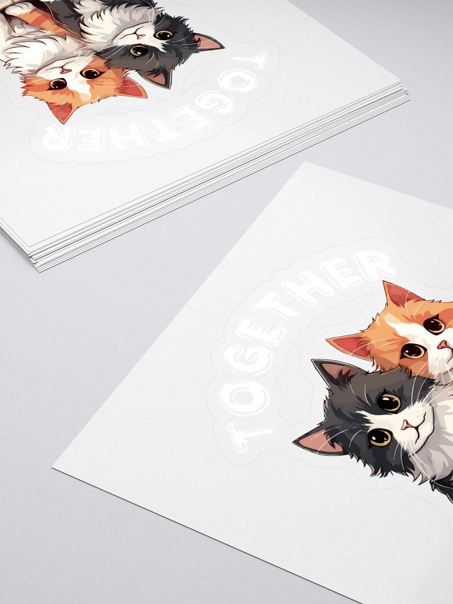Feline Friendship Kiss Cut Stickers product image (4)