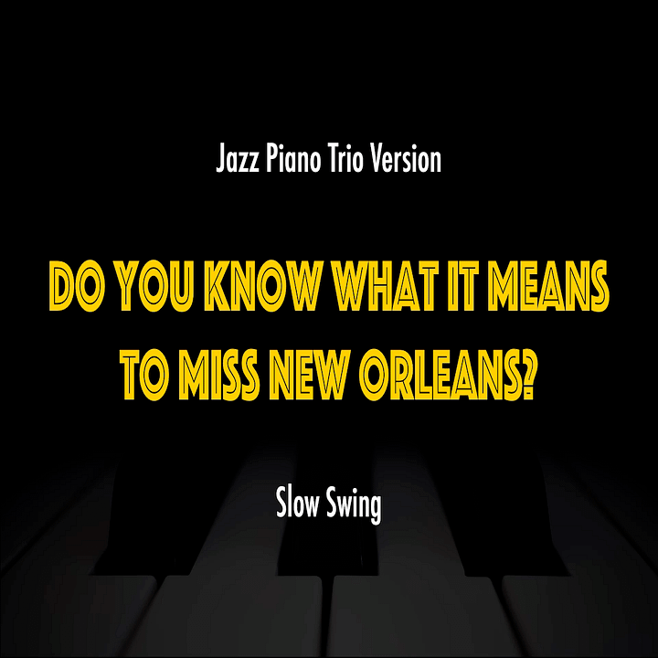 Do You Know What It Means To Miss New Orleans? | Jazz Standard Practice Play-Along product image (1)