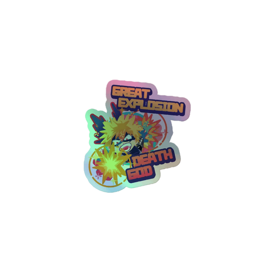 My Hero Academia Bakugo Sticker GREAT EXPLOSION DEATH GOD product image (1)