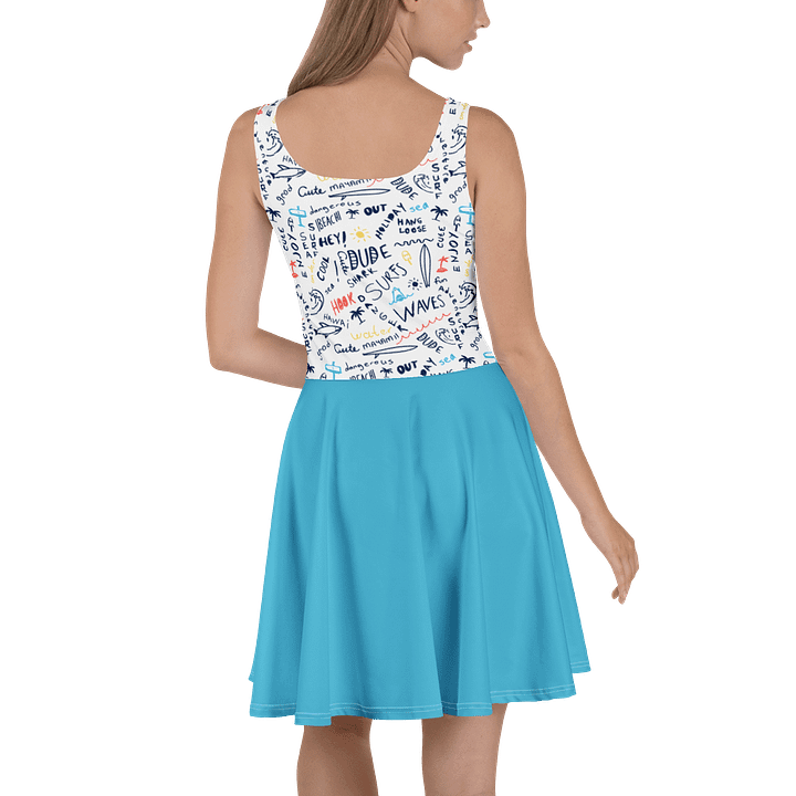 “Surf's Up” A-Line Beach Dress – Summer Swim Cover-Up product image (2)