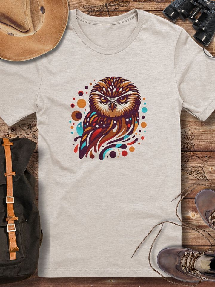 Morepork Owl T-Shirt, New Zealand Ruru Bird Tee, Artistic Wildlife Design, Unique Nature-Inspired Graphic, Owl Enthusiasts Gift product image (1)
