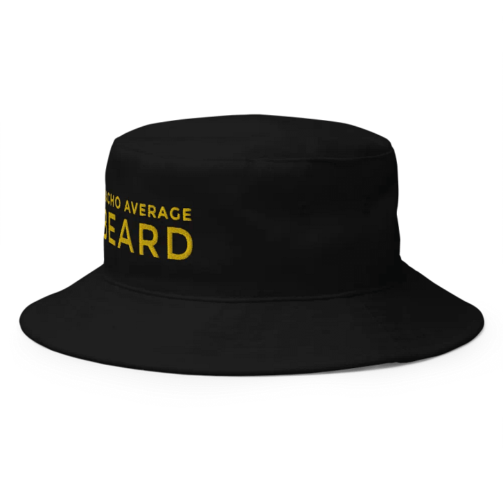 Nacho Average Beard Black Bucket Hat (Gold Embroidery) product image (2)