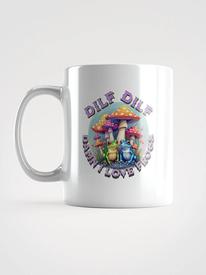 DILF Damn I Love Frogs Whimsical White Glossy Mug product image (1)