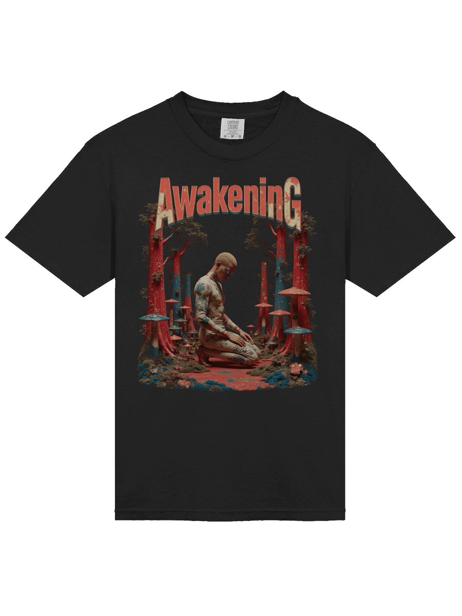 Spiritual Awakening Mystical Mushroom Grove Heavyweight T-Shirt product image (19)