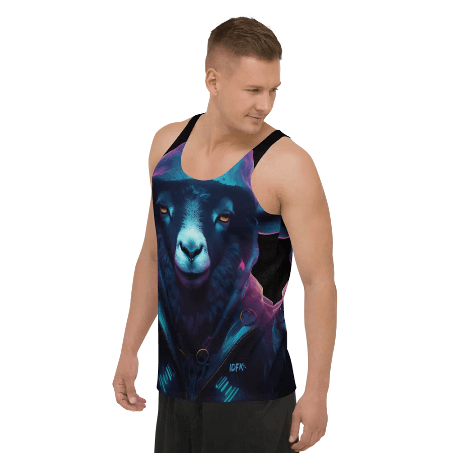 IDFKtv Black Sheep Full Color Tank Top product image (10)