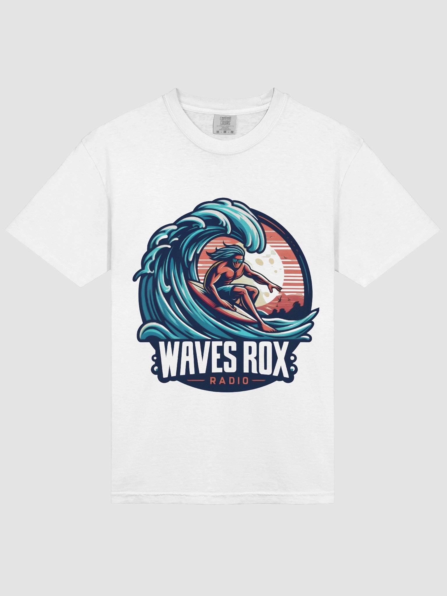 Waves Rox Radio T-Shirt Print On Front product image (5)