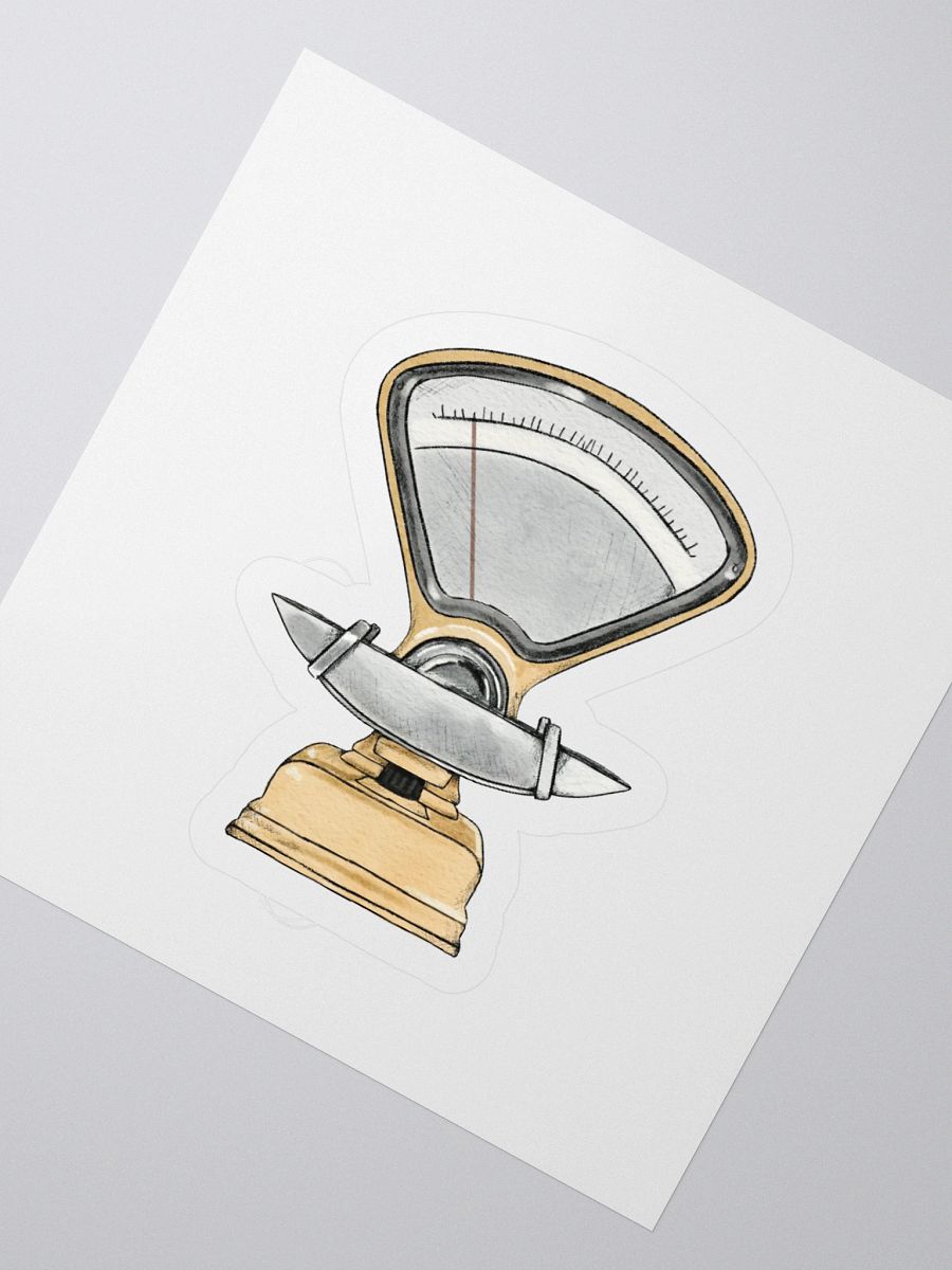 Retro Kitchen Scale Sticker product image (2)