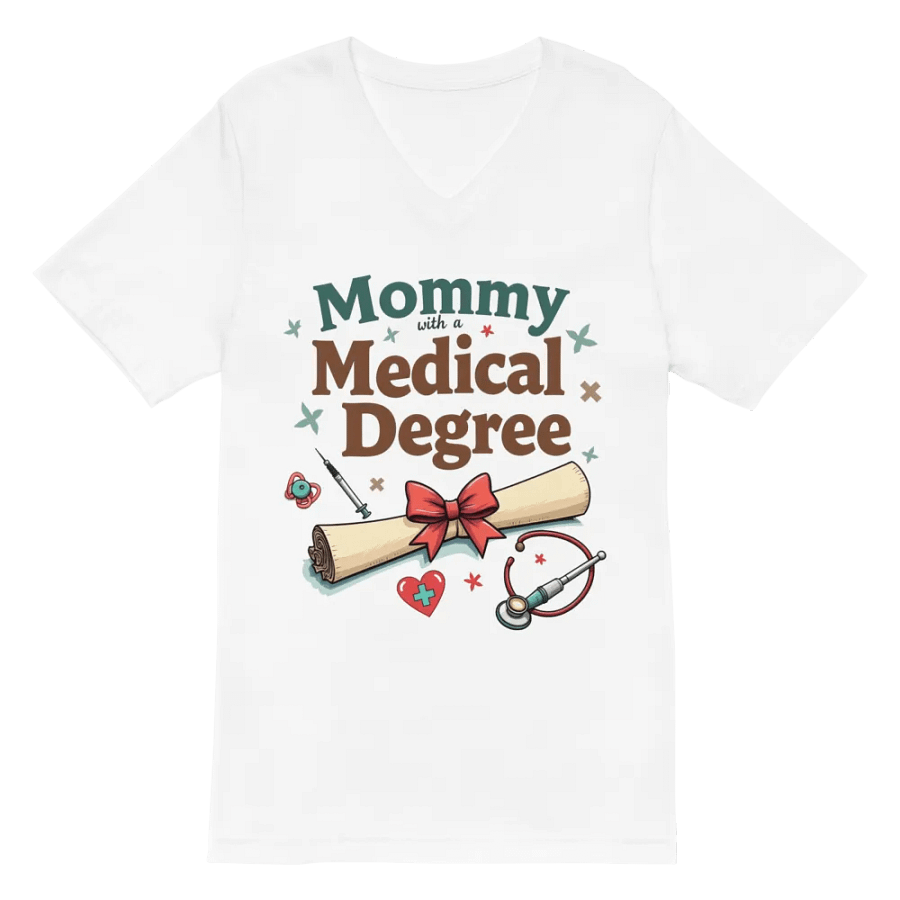 Mommy with a Medical Degree V-Neck Tee product image (6)