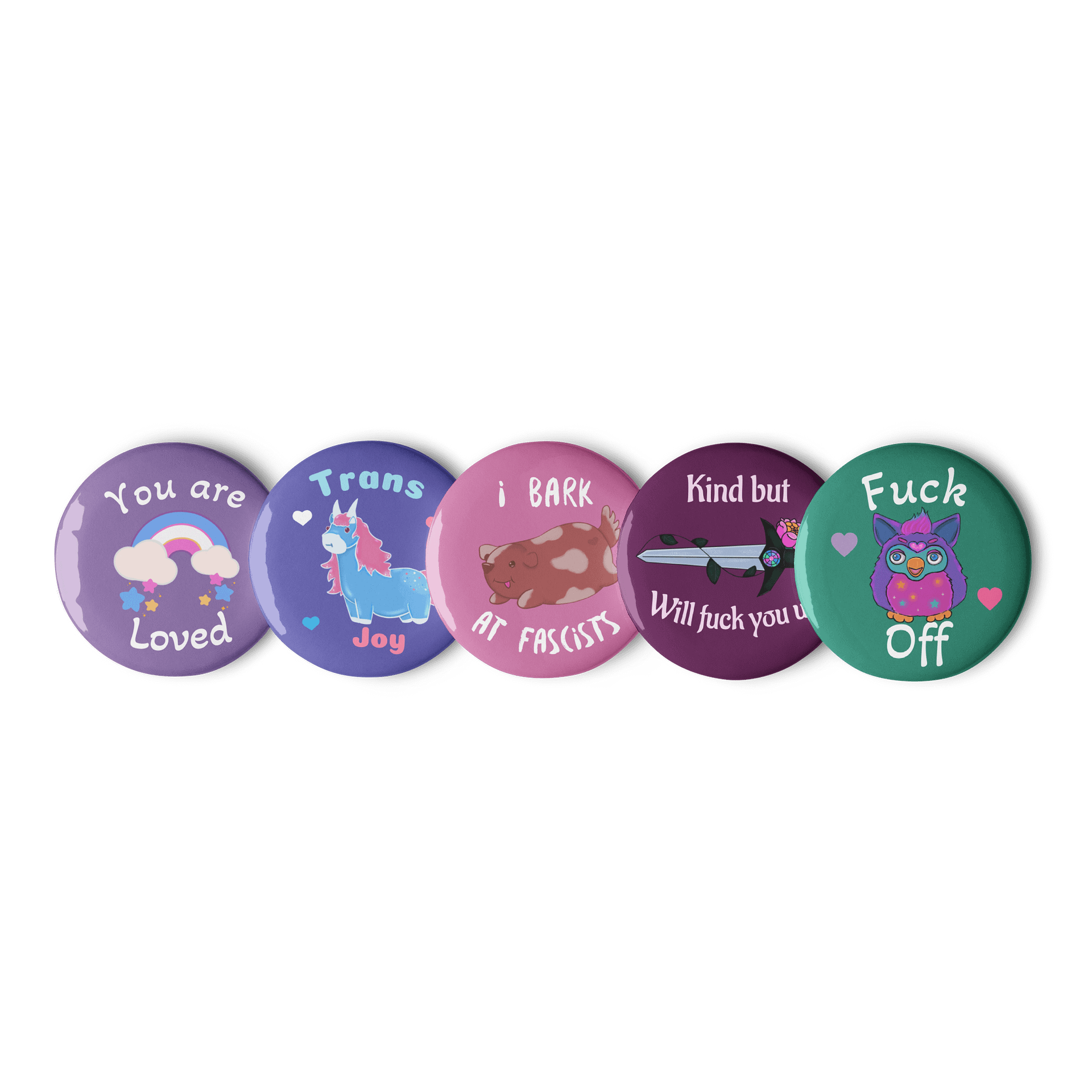 Radical Love Button Badges product image (1)