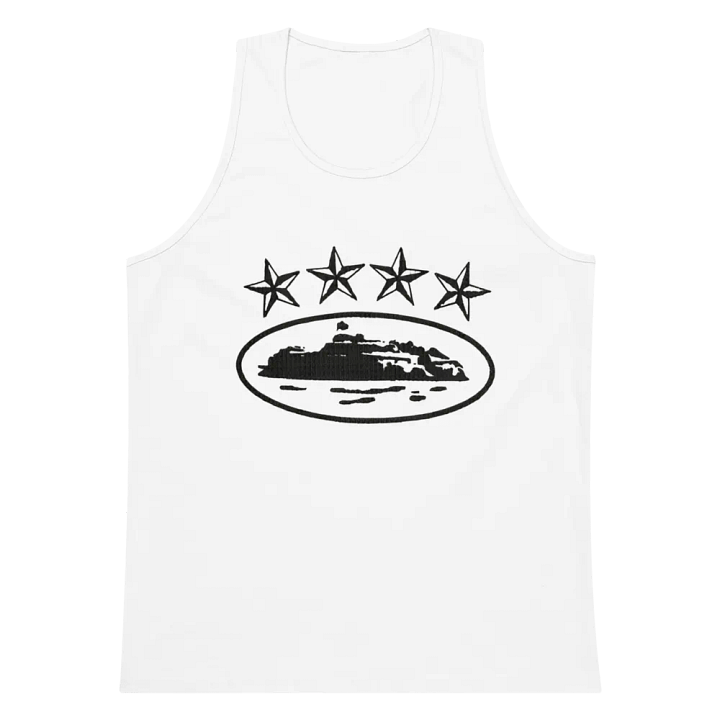 Corteiz 4Starz Alcatraz Womens Tank Top White product image (1)