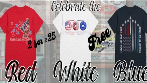 celebrate the 4th with my sweet new designs! tee's just $15 free shiiping, or get 2 for $25. becausedonut.com