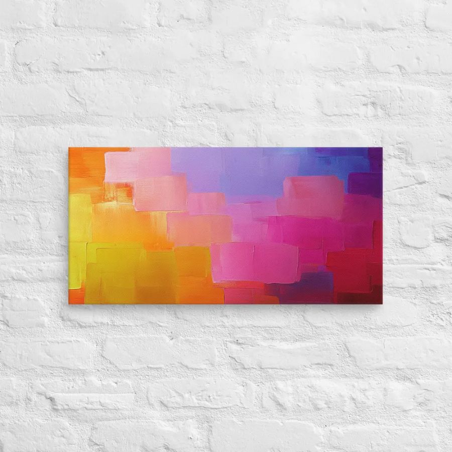 Sunset Spectrum - Abstract Canvas Landscape Print product image (2)