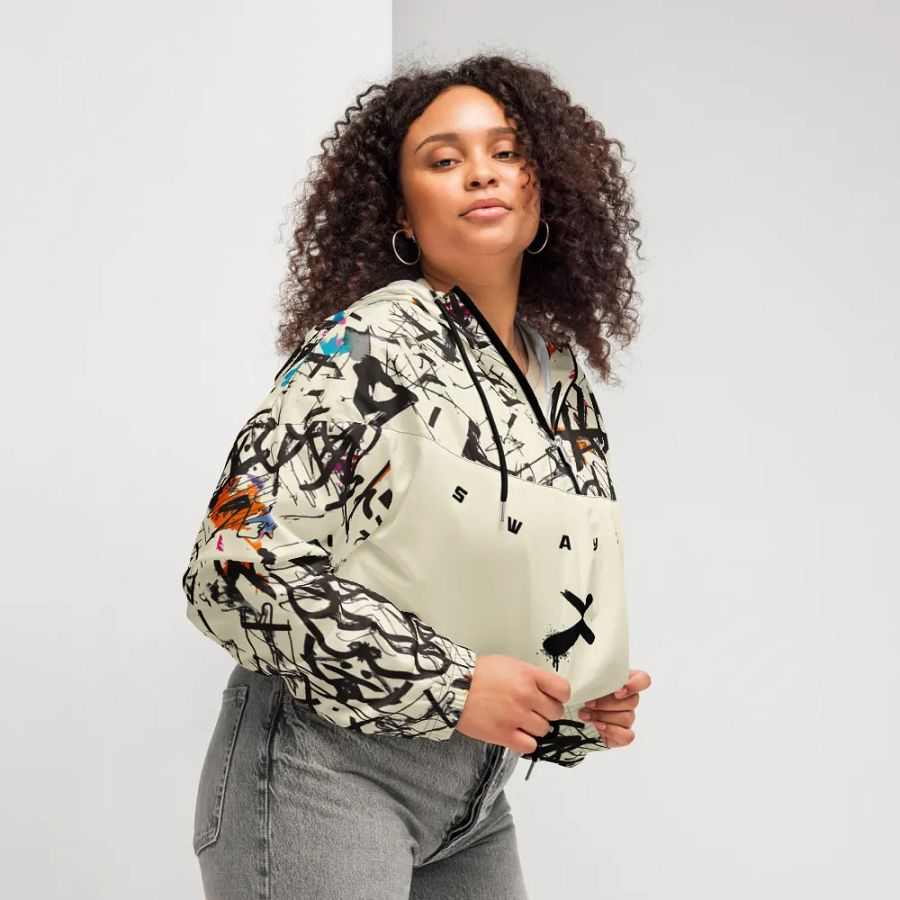 Urban Tagged by Swayze Crop Hoodie Windbreaker product image (10)