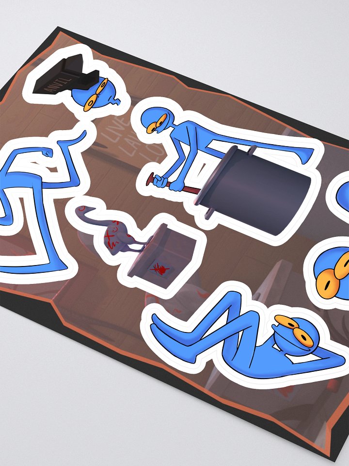 Blue Guy Sticker Sheet - 2 product image (2)
