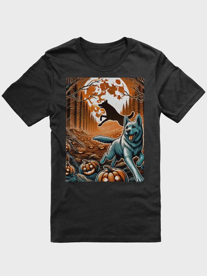 Moonlit Howl Halloween T-Shirt Orange product image (1)