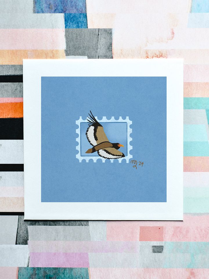Bateleur Stamp Print – Birbfest 2024 product image (1)
