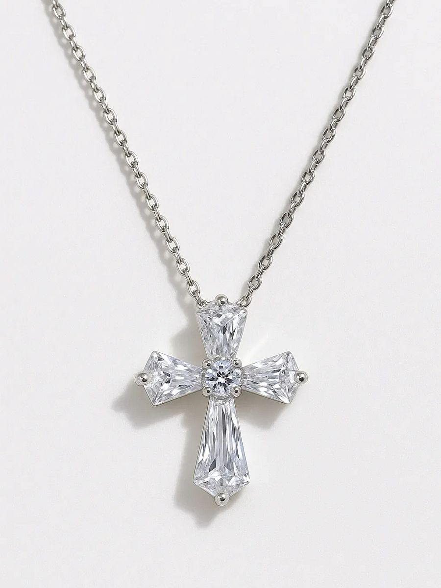 The Celestia Cross Necklace product image (1)