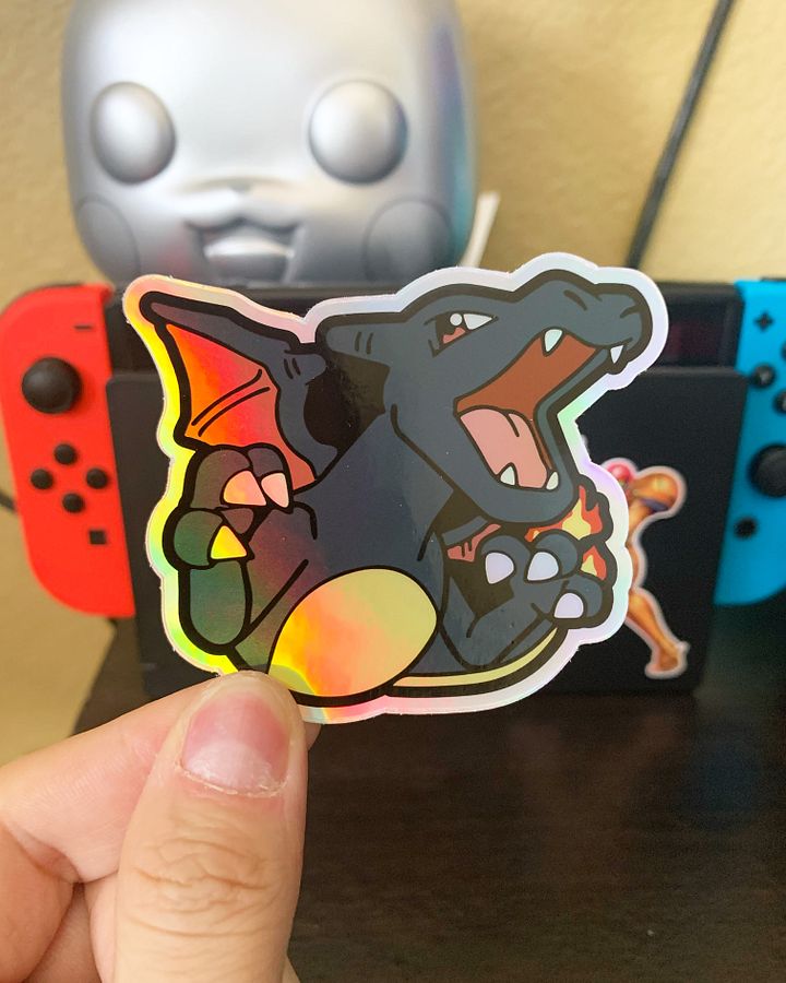 Shiny Charizard Holographic Sticker product image (1)