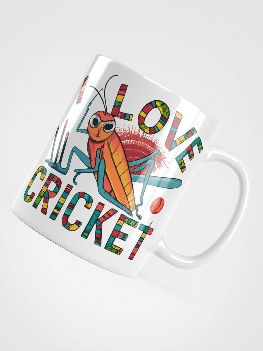 Cheerful I Love Cricket Mug for Sports Fans product image (4)