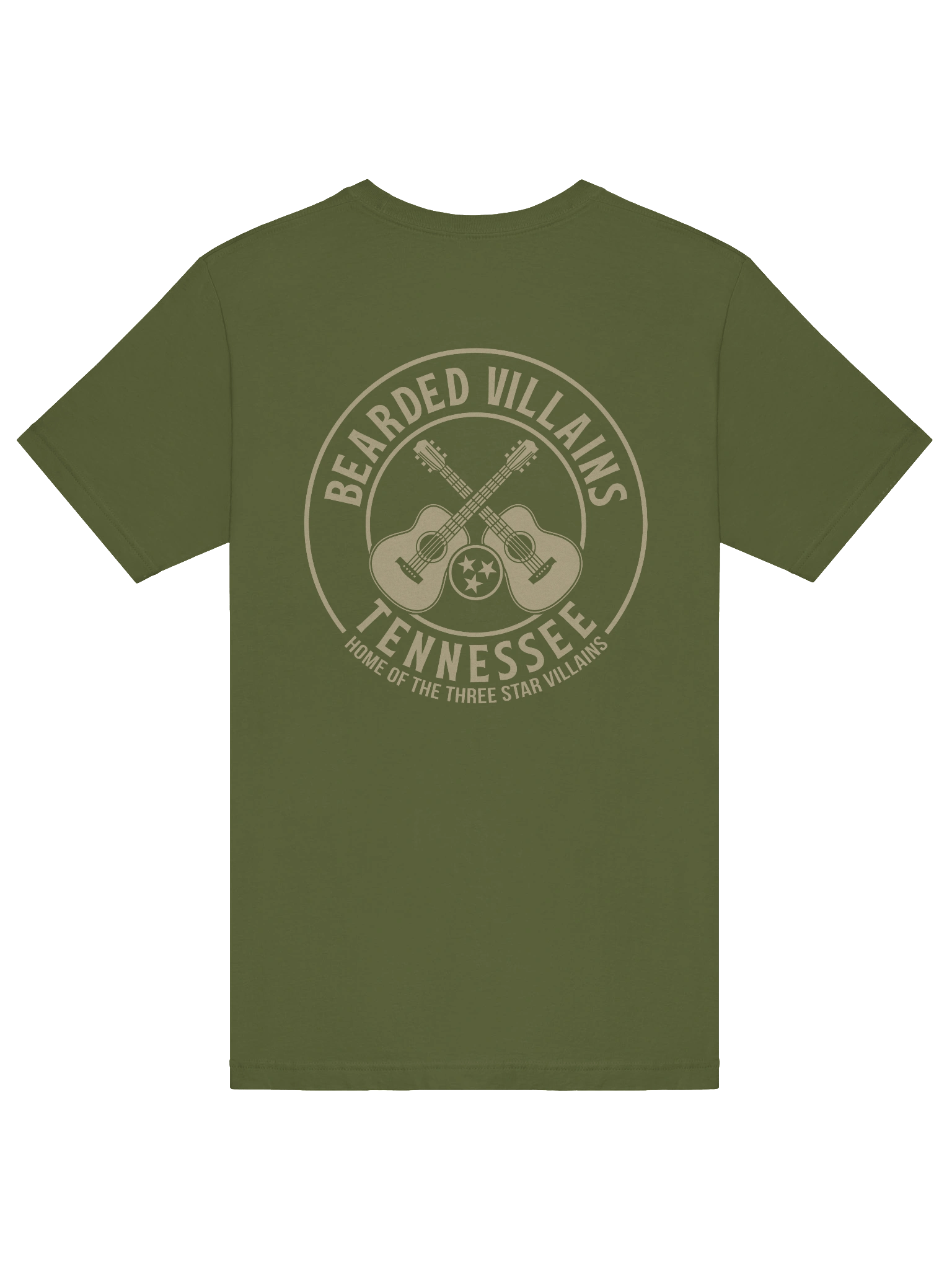 BIG-n-TALL | TSV Bearded Villains Tennessee “Tactical Grit Alternate” T-Shirt | Desert Tan Logo on Olive or Combat Black | Rugged Brotherhood Strength & Everyday Utility product image (32)