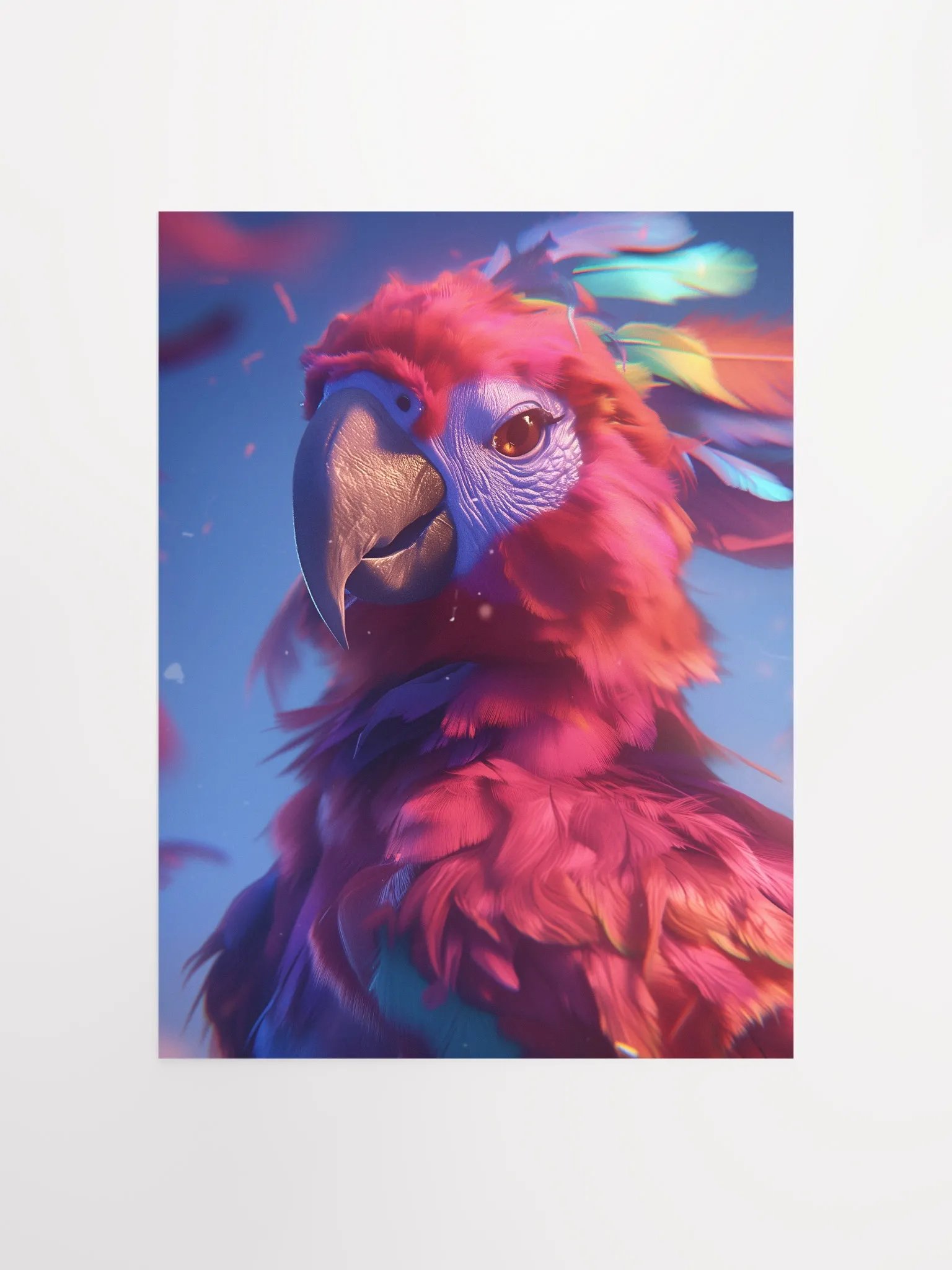 Vibrant Parrot Fantasy Poster product image (2)