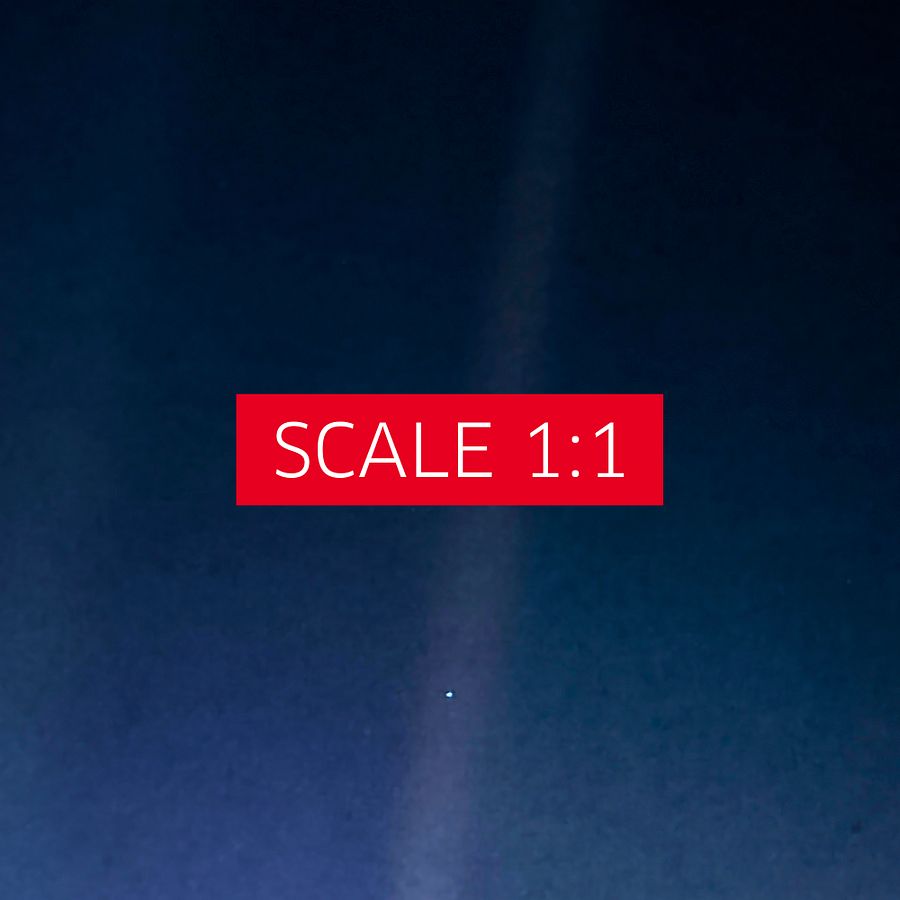 Phone Wallpaper: Pale Blue Dot, NASA Voyager 1 (2020 revision) — Instant digital download, mobile wallpaper product image (4)